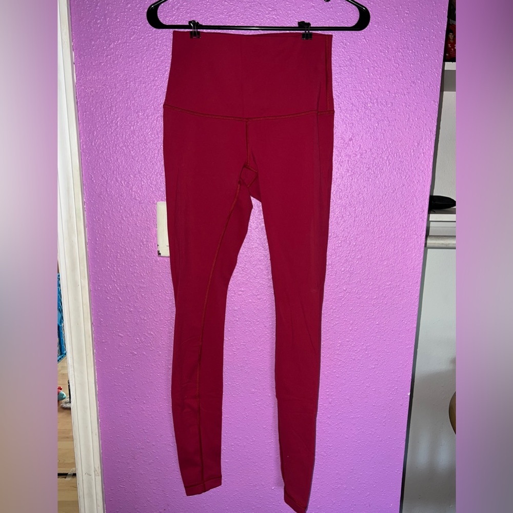 LULULEMON wunder tights 28” - red
